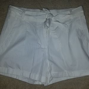 High waisted white shorts. Size small. New w/ tags